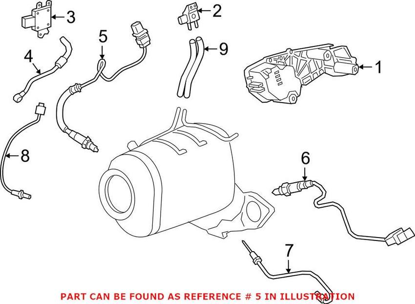 BMW Oxygen Sensor - Front 13627801158